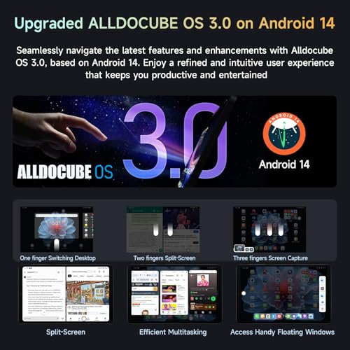 ALLDOCUBE Tablet Android 14, tableta Helio G99 iPlay 60 Mini