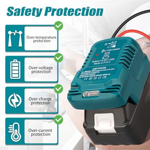 Adaptador de puente con adaptador para batería Makita de 18