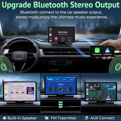 Estéreo inalámbrico para automóvil compatible con Apple CarP