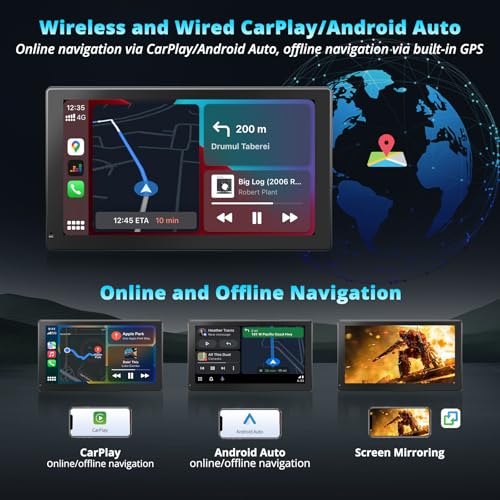 4G LTE Android Carplay pantalla para coche, 4G+32G estéreo p