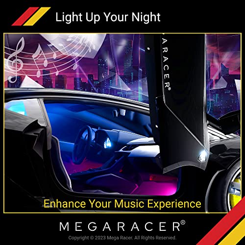 Mega Racer Luces LED para el interior del automóvil, 48 chip