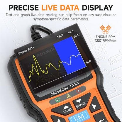 FoXWELL NT301 OBD2 escáner profesional mejorado OBDII lector