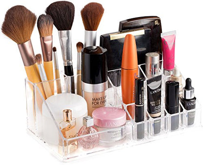 Organizador de almacenamiento transparente para cosméticos,