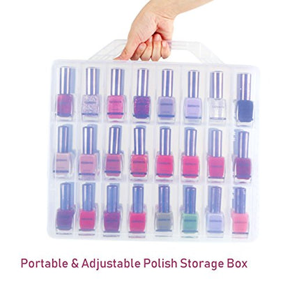 Kissbuty Organizador universal de esmalte de uñas para 48 bo