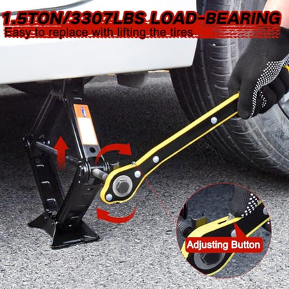 Kit de gato de tijera para automóvil de 1.5 toneladas (3307
