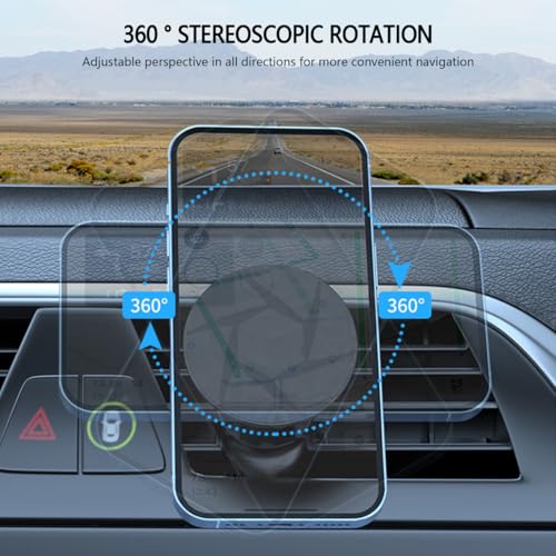Mandark Soporte magnético para teléfono de automóvil, rotaci