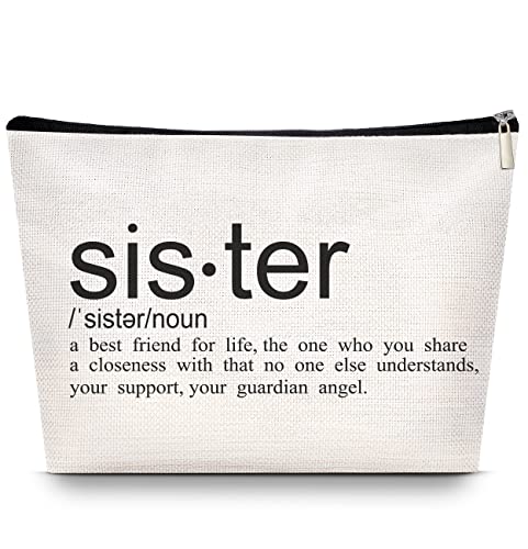 Bolsa de maquillaje Sister Choice Love You Sister hecha a ma