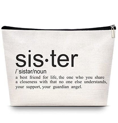 Bolsa de maquillaje Sister Choice Love You Sister hecha a ma