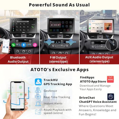 ATOTO P907PR-S3 - Receptores de medios digitales QLED Androi
