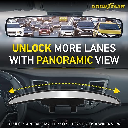 Goodyear Espejo retrovisor panorámico de 17 pulgadas – Espej