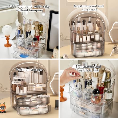 DASITON Organizador de maquillaje para tocador, organizador