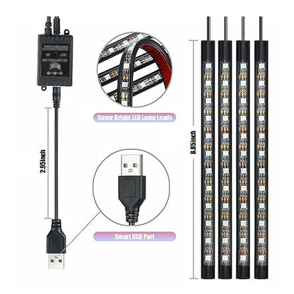 4 piezas de 48 luces LED para el interior del automóvil, tir