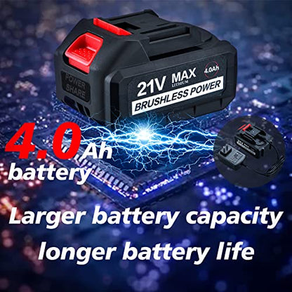 AOBEN - Llave de impacto inalámbrica de 21 V, potente motor