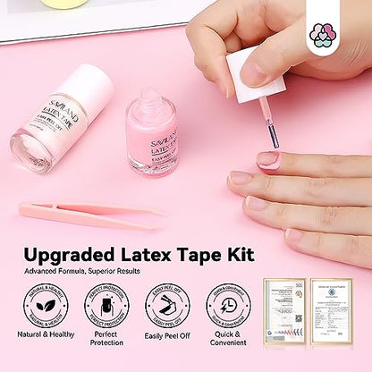 SAVILAND Látex líquido para uñas, 0.7 onzas líquidas, barrer