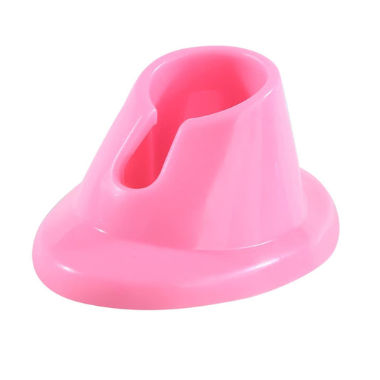 Soporte de botella de esmalte de uñas de goma suave rosa Sop