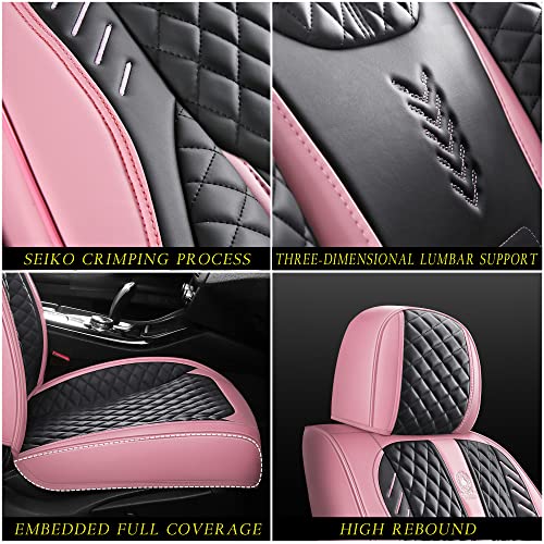INZU Juego completo de fundas de asiento de automóvil de 5 a