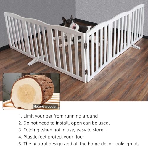 ZJSF Puerta plegable independiente para perros de interior p