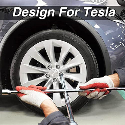 KIKIMO Cerraduras de rueda para Tesla para el modelo S/3/X/Y