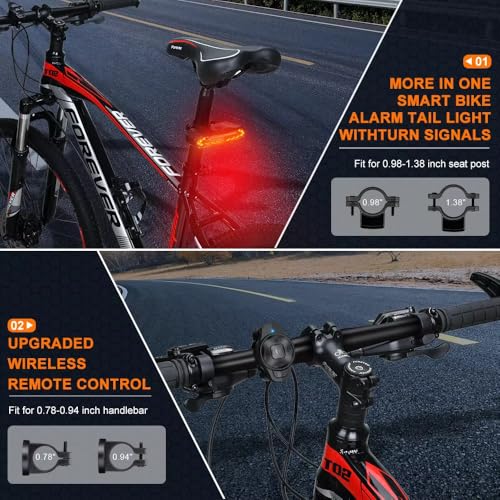Luz trasera inteligente para bicicleta con señales de giro y