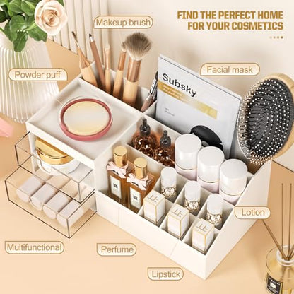 Subsky Organizador de maquillaje con cajones, fácil almacena