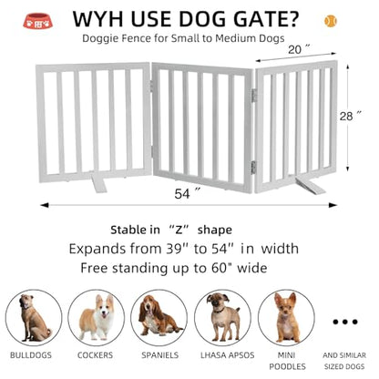 ZJSF Puerta independiente para perros de interior para casa,