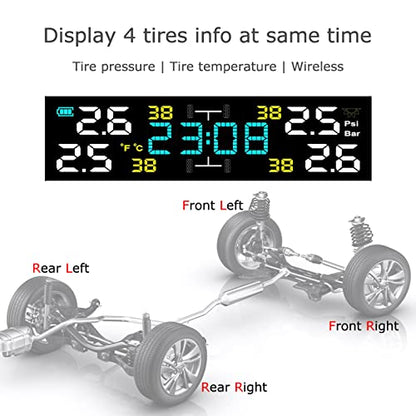 Sistema de monitoreo de presión de neumáticos, TPMS solar in