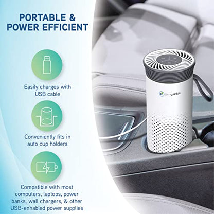 GermGuardian Purificador de aire de alérgenos portátil para