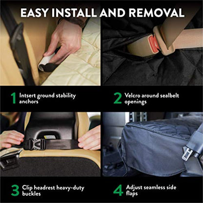 Funda de peluche Paws Pet para asiento trasero de Suv, imper