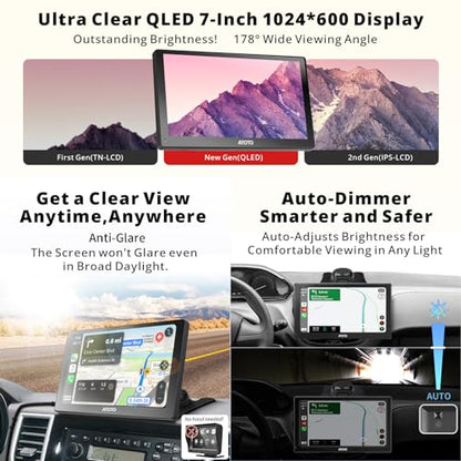 ATOTO P9 7 pulgadas QLED Android Digital Media Receptores, 4