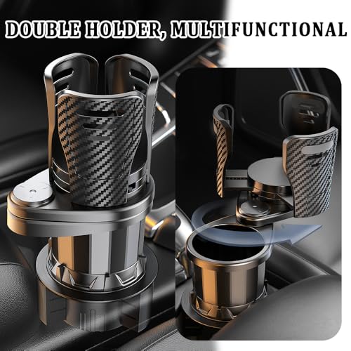 Extensor multifuncional para portavasos de automóvil, doble