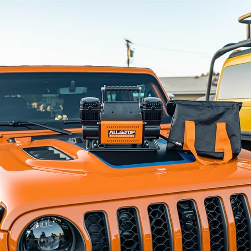 ALL-TOP Compresor de aire de doble cilindro con kit de infla