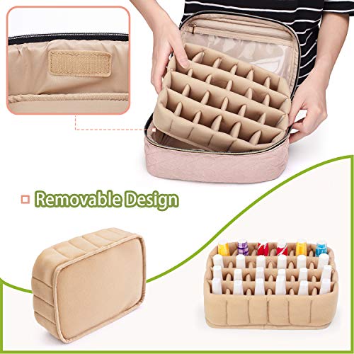 Yarwo Bolsa de transporte para esmalte de uñas con capacidad