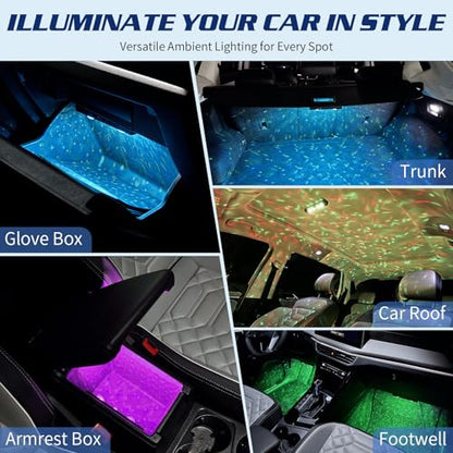 Luces LED inalámbricas para interior del automóvil, iluminac