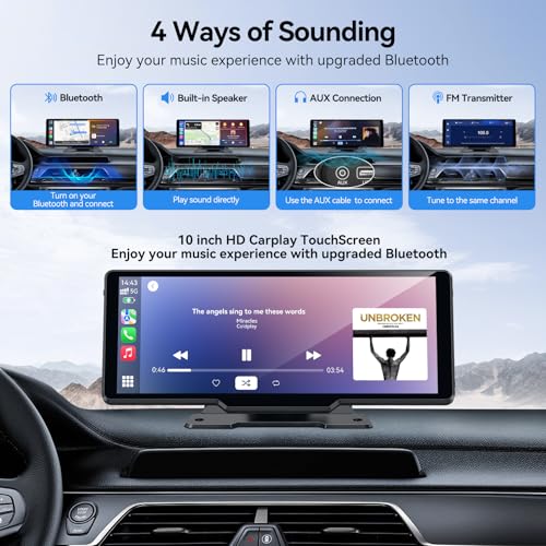 Carplay - Pantalla inalámbrica de 10 pulgadas para automóvil