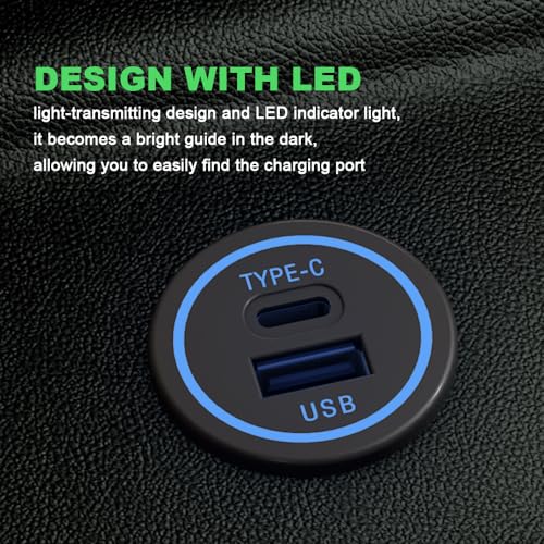 YM1218 USB tipo C 28W cargador rápido impermeable con tapa t