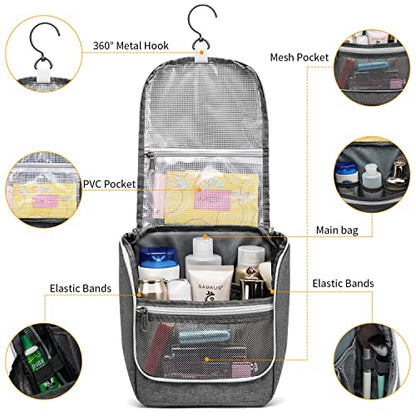 Della Gao Neceser colgante de viaje para hombres y mujeres,