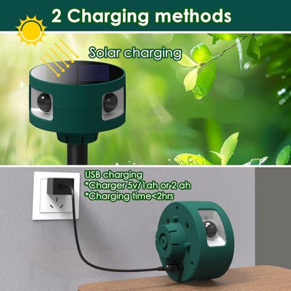 HULPPRE Alarma solar con sensor de movimiento para interiore