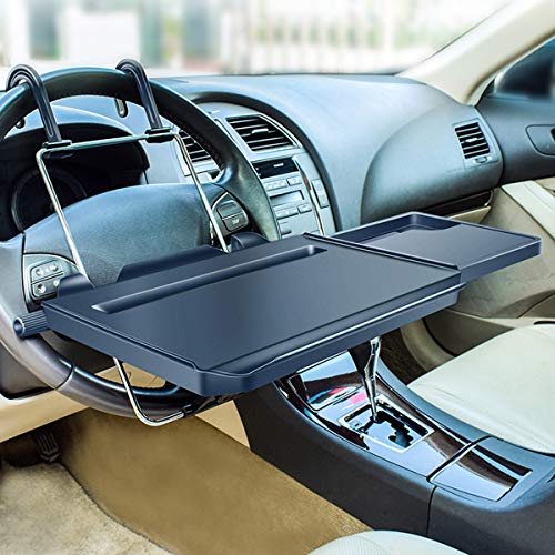 Bandeja 2 en 1 para volante de automóvil/bandeja para reposa