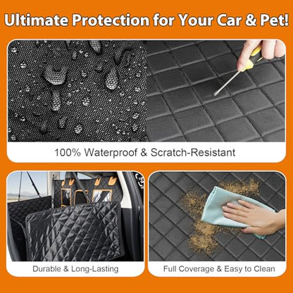 Funda de asiento de automóvil para perro de fondo duro para
