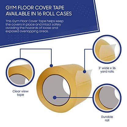 ® Cinta de vinilo transparente para suelo de gimnasio de alt