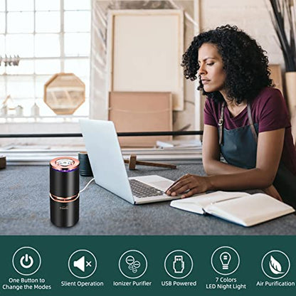 Mini purificador de aire USB purificadores de aire para ofic