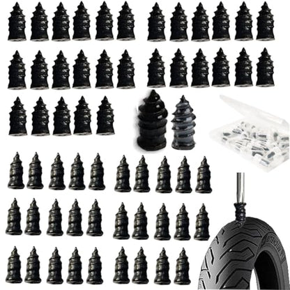 60 piezas de clavos de goma para reparación de neumáticos, r