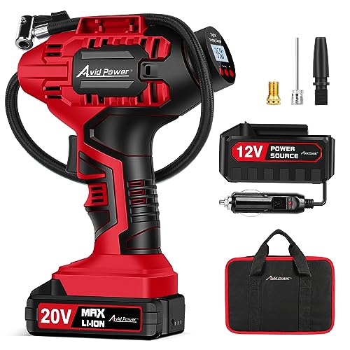 Avid Power Compresor de aire portátil para inflar neumáticos