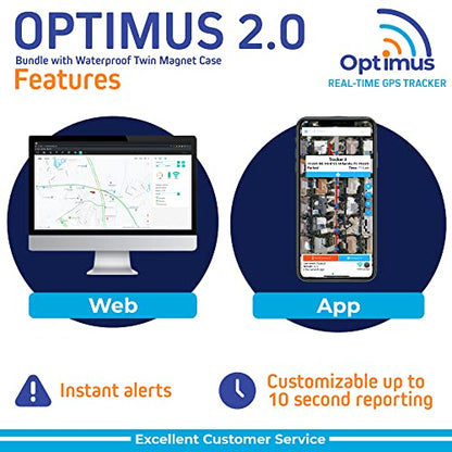 Optimus Rastreador GPS 2.0 - Paquete con funda magnética imp
