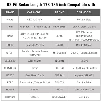 Favoto Funda impermeable para automóvil sedán, 6 capas para