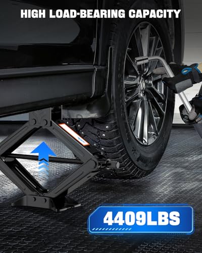 Kit de gato de automóvil, gato de tijera para automóvil de 2