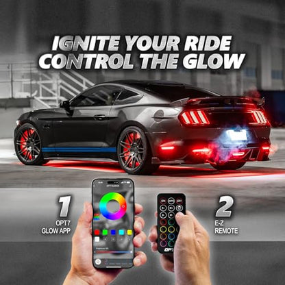 OPT7 Aura Pro - Kit LED para bajo cuerpo con Bluetooth., CAR