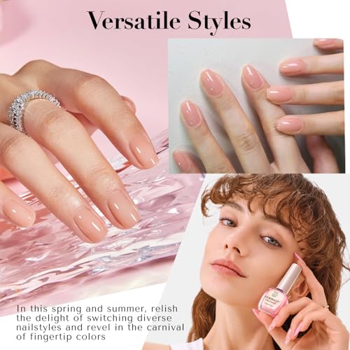 AZUREBEAUTY Juego de esmaltes de uñas veganos, 4 colores nud
