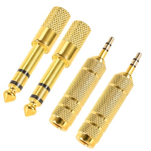 Paquete de 4 conectores para auriculares de 0.138 in (1/8 pu