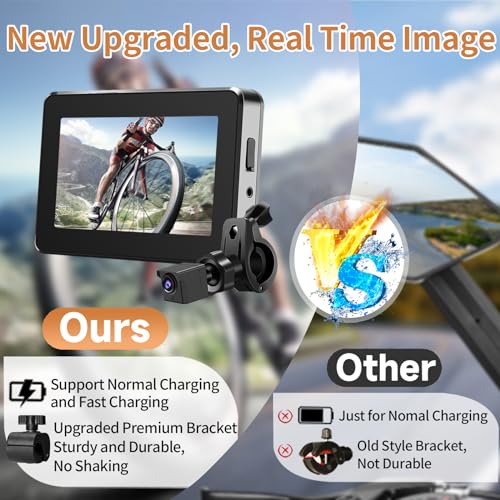 Cámara de bicicleta Batería recargable Rotación de 360 ° - V